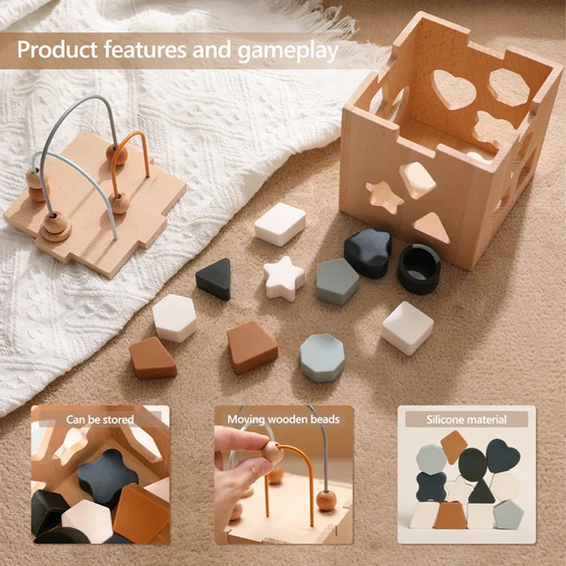 Educational Wooden Play Box – For Learning and Fun