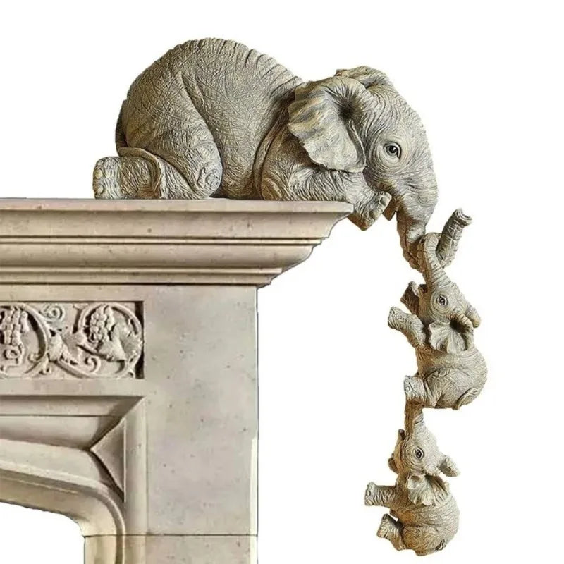 Cute Elephant Figurine - Charming Home Decoration