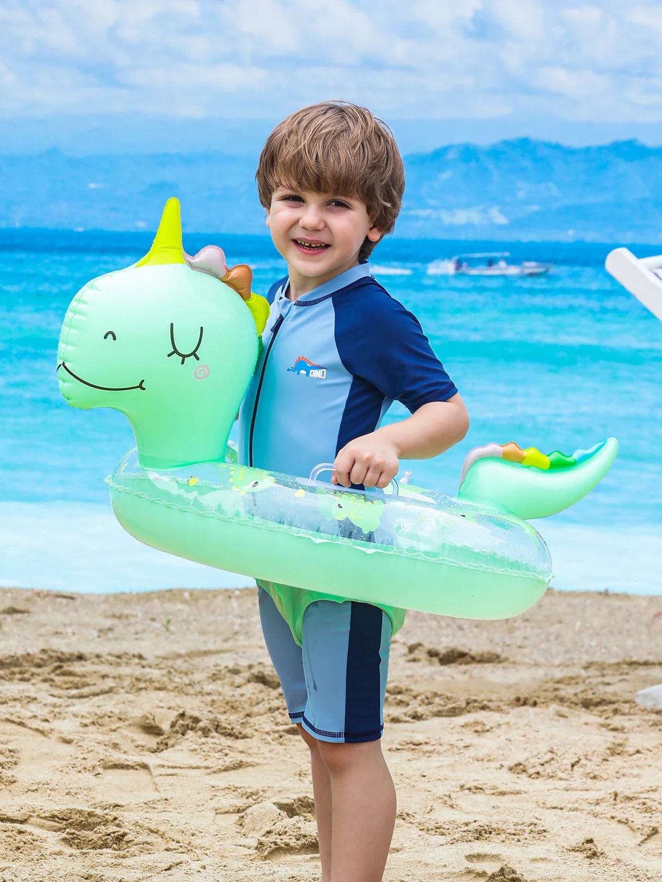 Inflatable Swim Ring for Kids – Dino Swim Ring for Summer Fun and Pool Activities