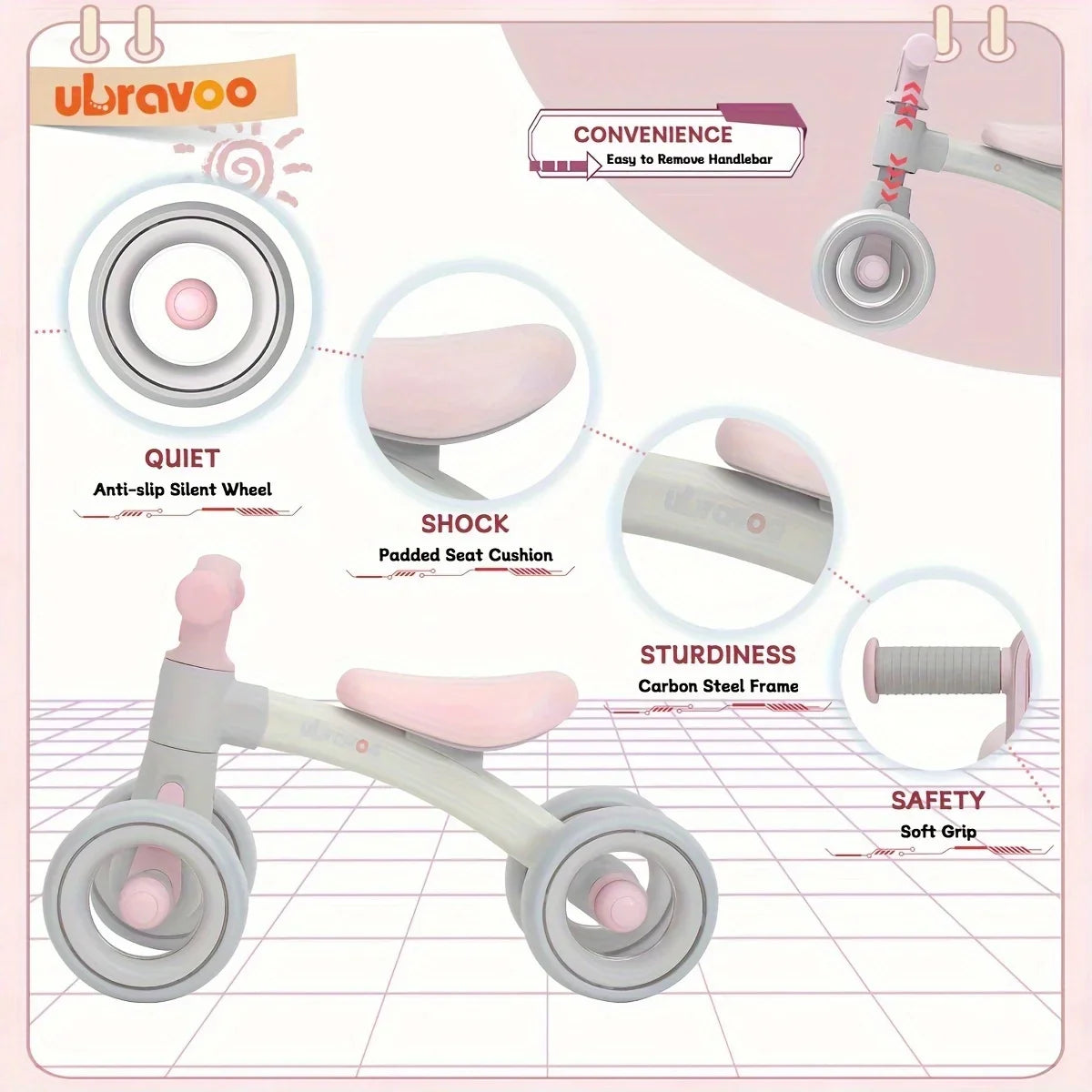 Cute Balance Bike for Babies - For Fun and Development