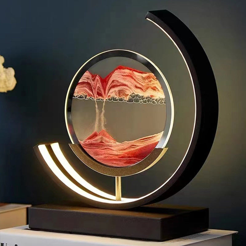 SandLight 3D Sand Table Lamp – Relaxing Design with Moving Sand