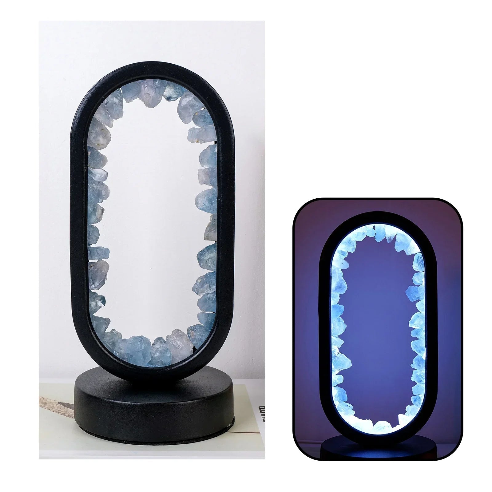 Elegant Amethyst Crystal Lamp – Ambient LED Lighting for Relaxation