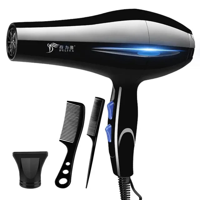 2200W Professional Hair Dryer – Powerful Fast Heating with Warm and Cold Settings