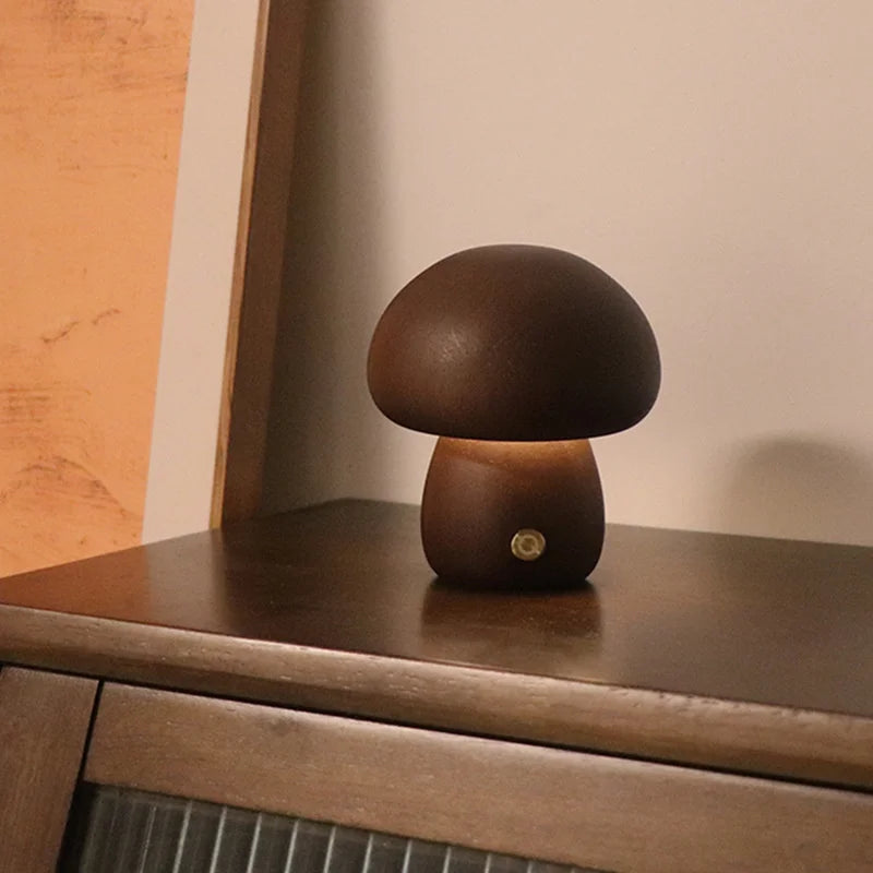 Mushroom Table Lamp – Warm LED Lighting with Touch Control