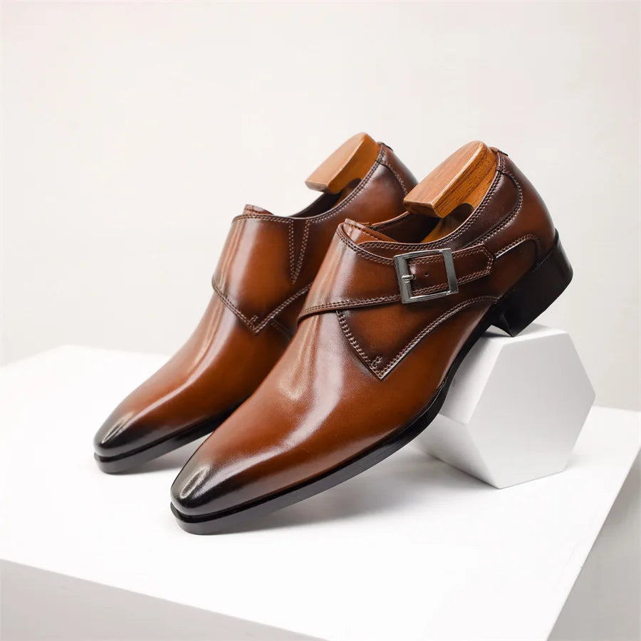 Torino Monk Strap Men's Shoes – Modern and Refined Design
