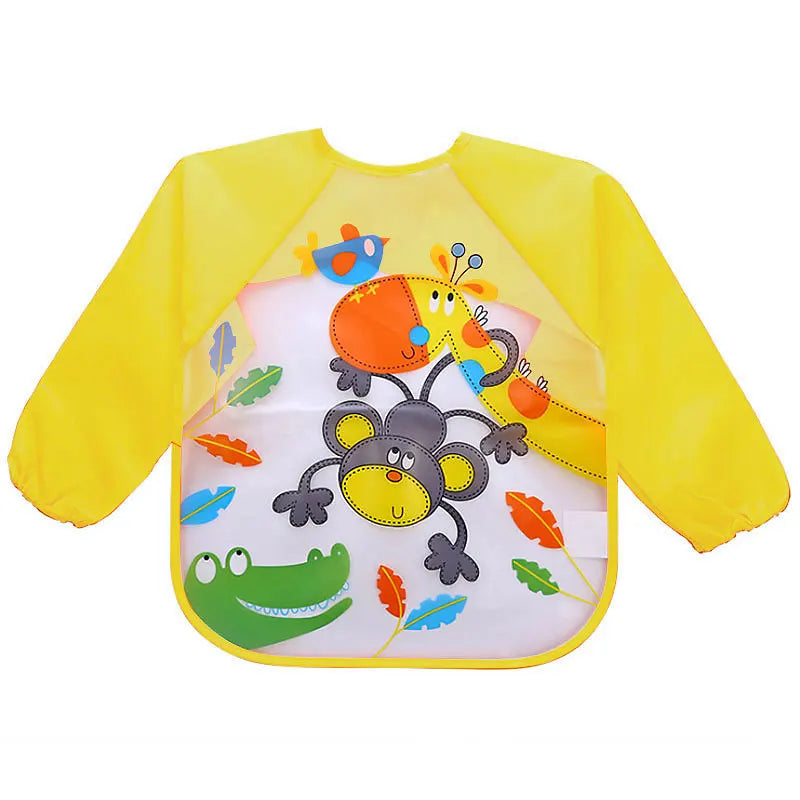 Mila Protective Children's Apron - Waterproof Long Sleeves for Eating and Painting