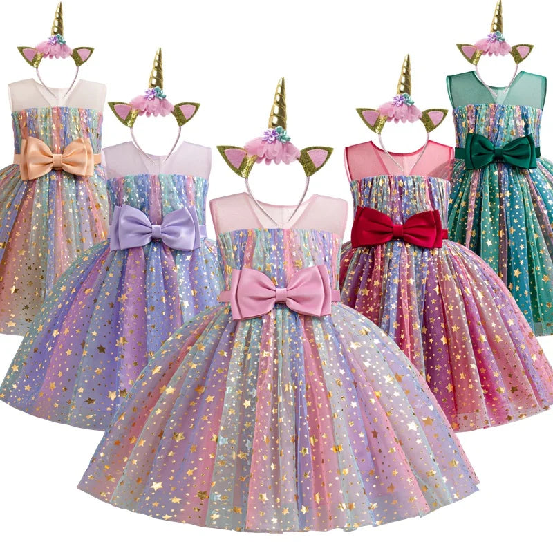 Lieveke Magical Tutu Dress - Colorful Enchanted Dress for Parties