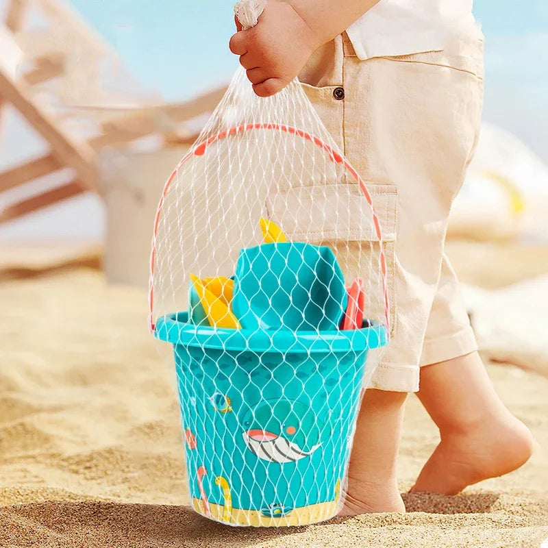 Children's Beach Toy Set – Bucket, Shovel, Water Bottle, and More for Summer Fun