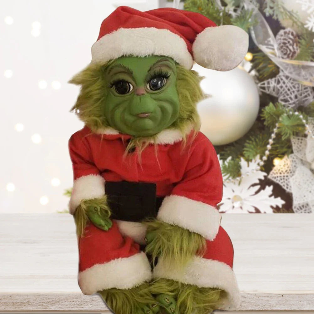 Christmas Grinch Plush Monster - For Festive Joy