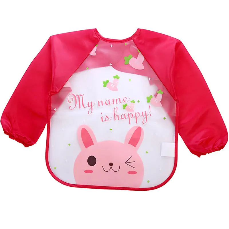Mila Protective Children's Apron - Waterproof Long Sleeves for Eating and Painting