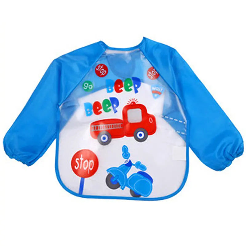 Mila Protective Children's Apron - Waterproof Long Sleeves for Eating and Painting