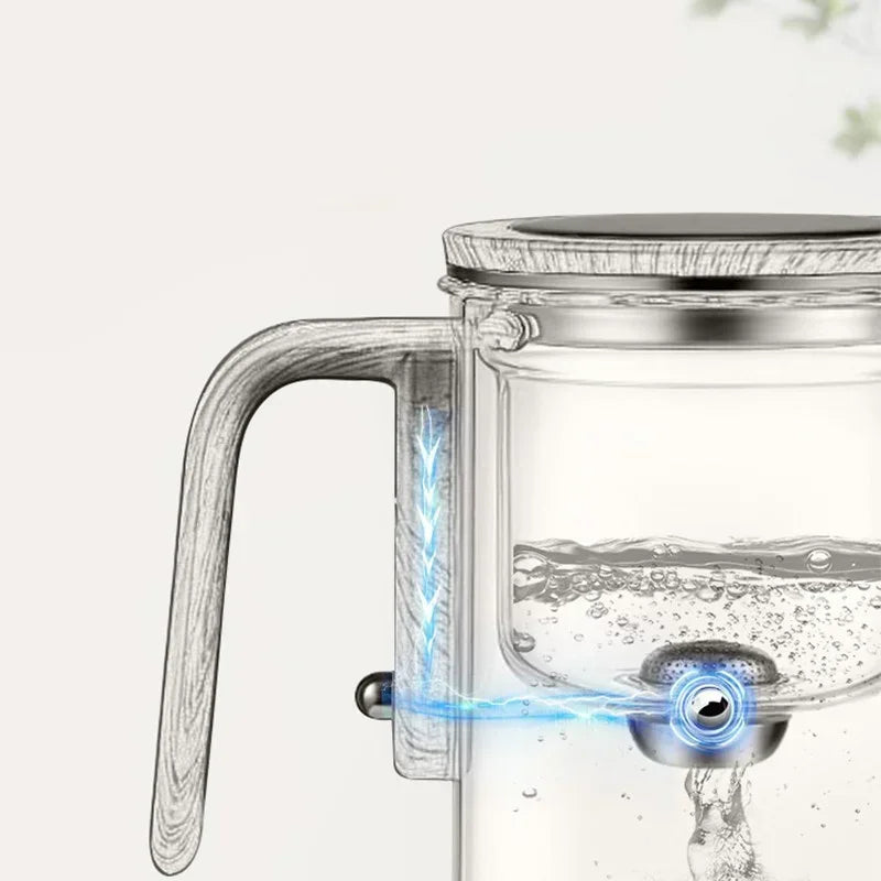 Elegant Glass Tea Infuser Pot – Stylish Brewing with Wood Handle
