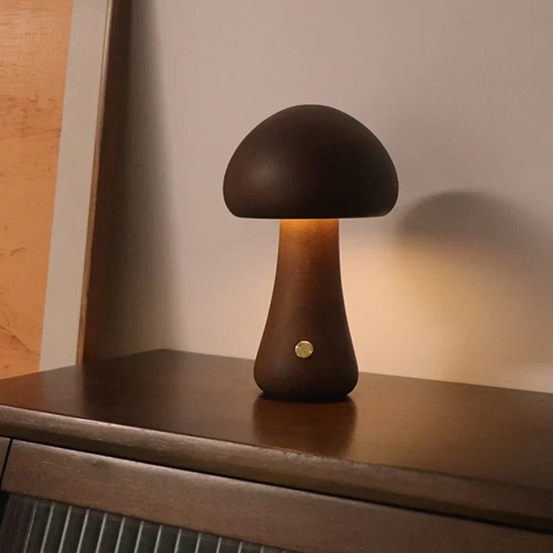 Mushroom Table Lamp – Warm LED Lighting with Touch Control