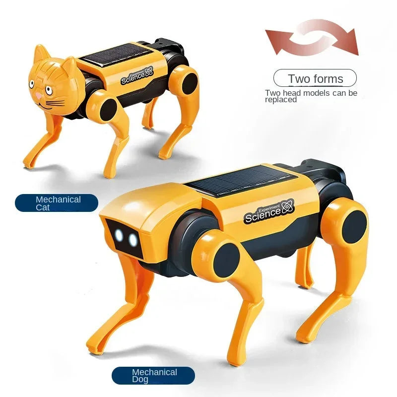 Educational Solar Energy Robot – 2-in-1 Dog and Cat Building Set