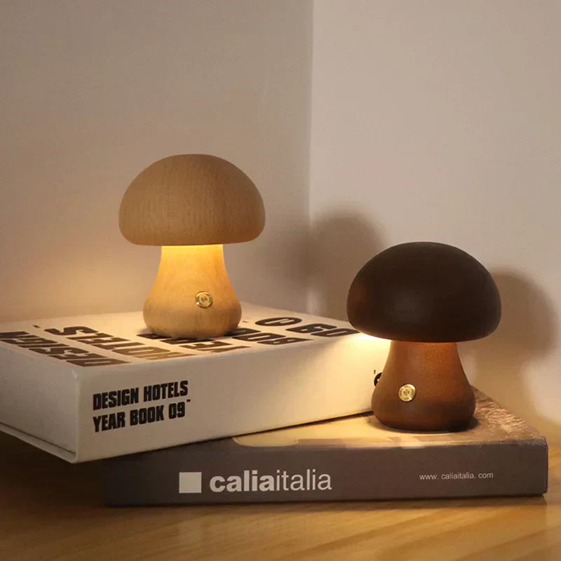 Mushroom Table Lamp – Warm LED Lighting with Touch Control