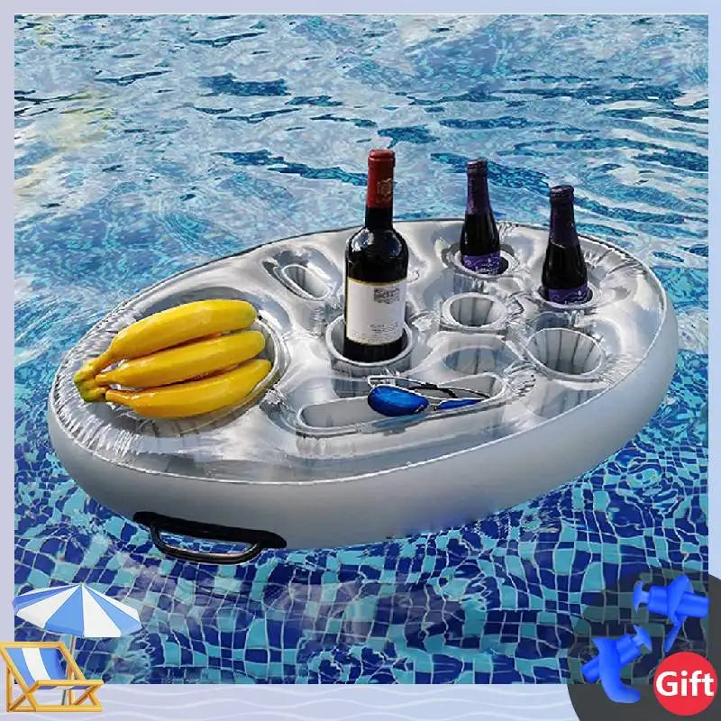 Inflatable Pool Table – Convenient for Drinks and Snacks in the Water