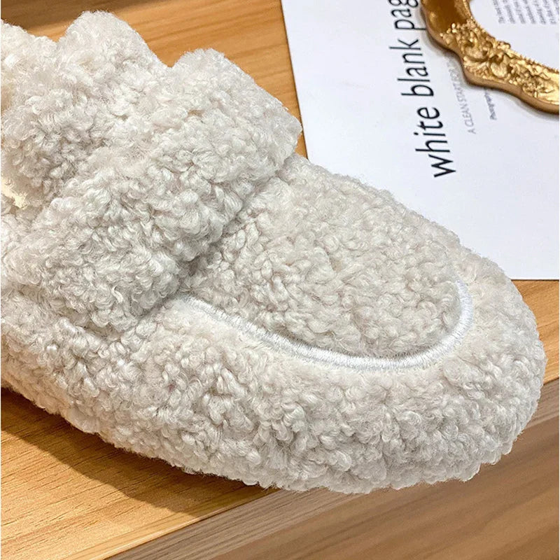 Lana Teddy Loafers – Warm, Comfortable, and Stylish