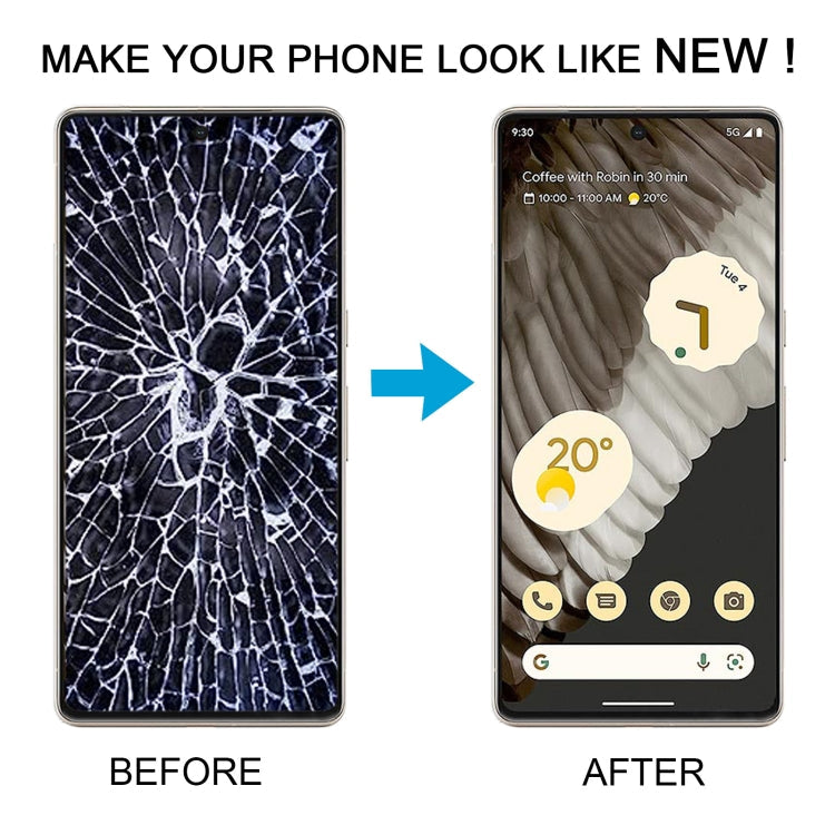Complete Pixel 7 Pro OLED Screen Assembly – Includes Frame and Tools