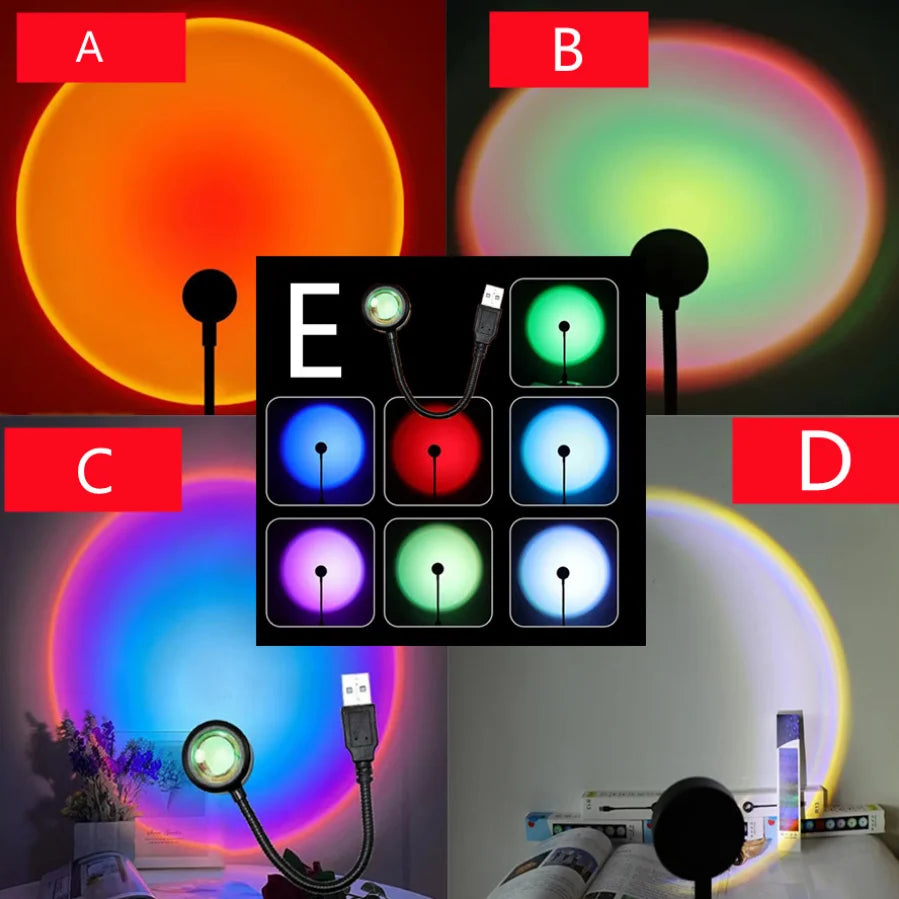 Colorful LED Night Light - Ambient Lighting for Home