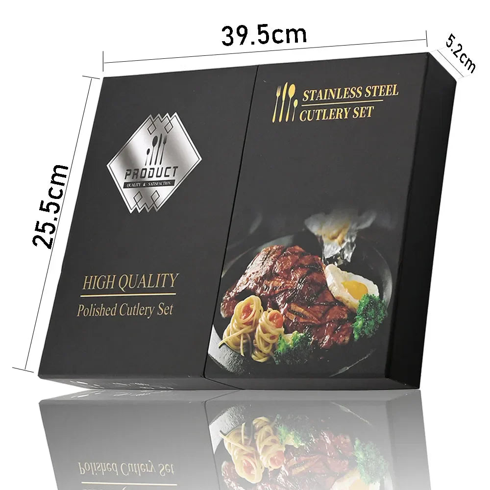 Golden Luxury Cutlery Set - For an Elegant Table Setting