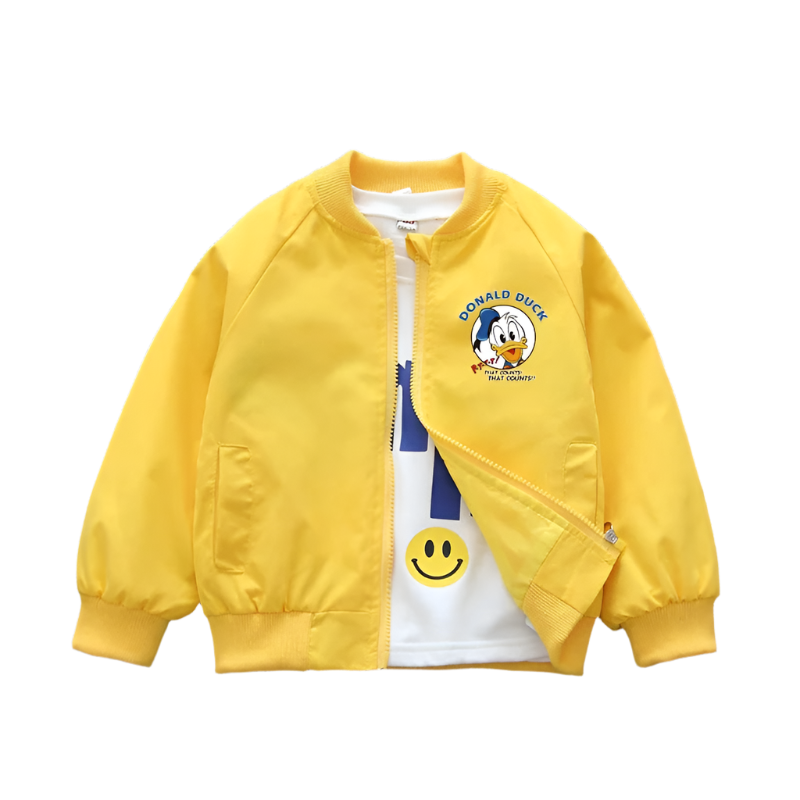 Baby Jacket with Donald Duck Print – Perfect Windbreaker for Spring and Autumn