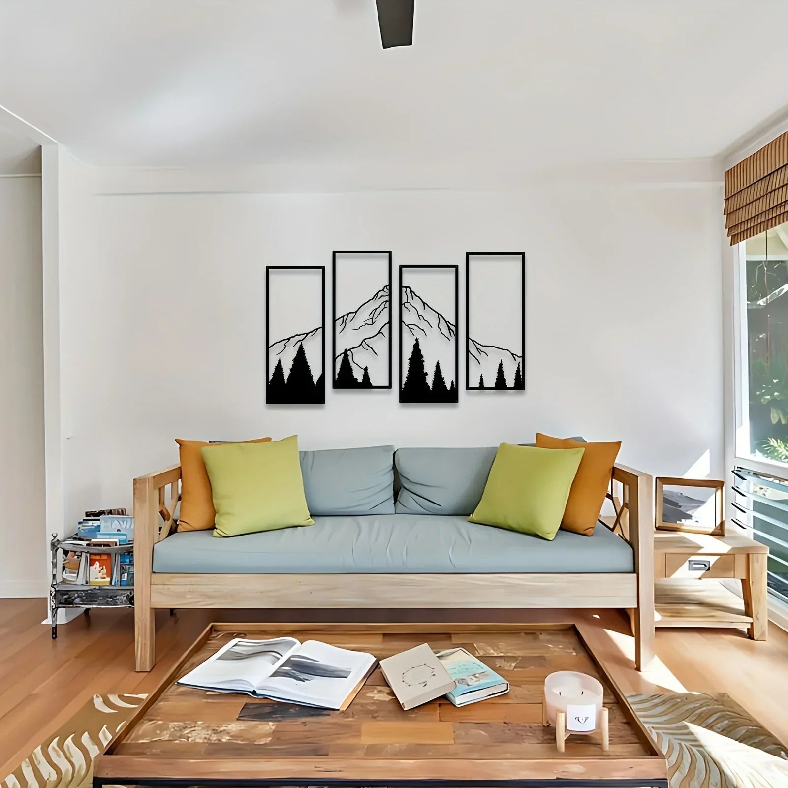 Majestic Mountains Wall Decor – Four-Piece Art Set