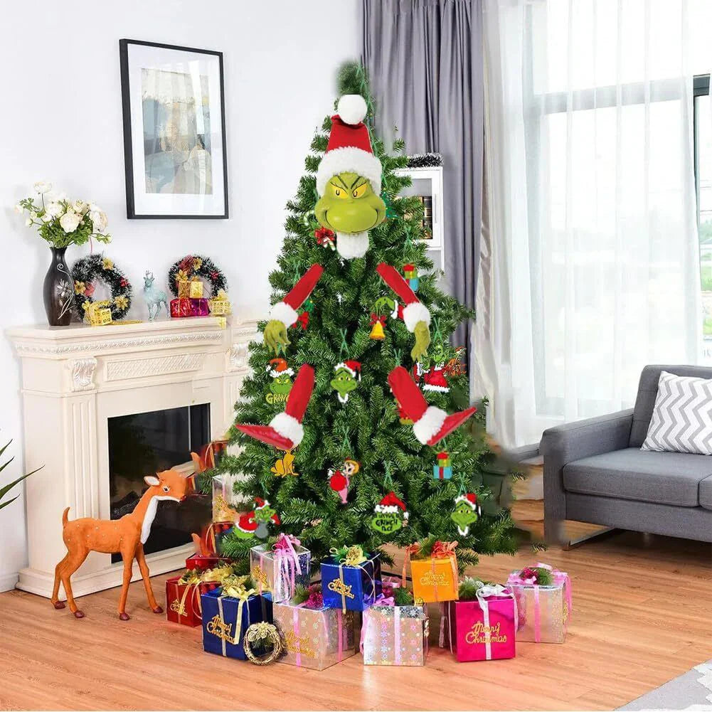 Grinch Christmas Decoration Doll - For Creative Holiday Joy