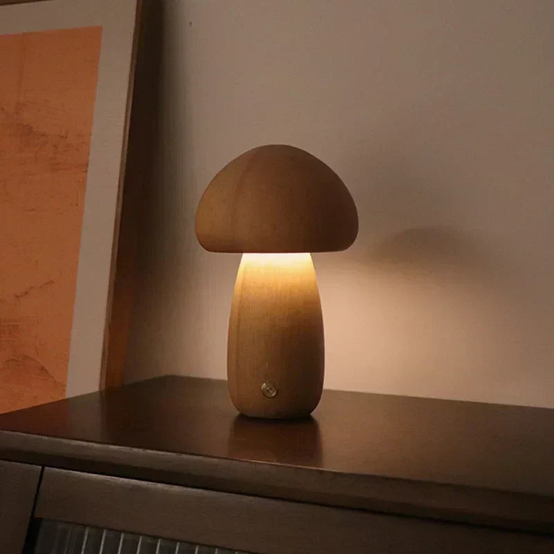 Mushroom Table Lamp – Warm LED Lighting with Touch Control