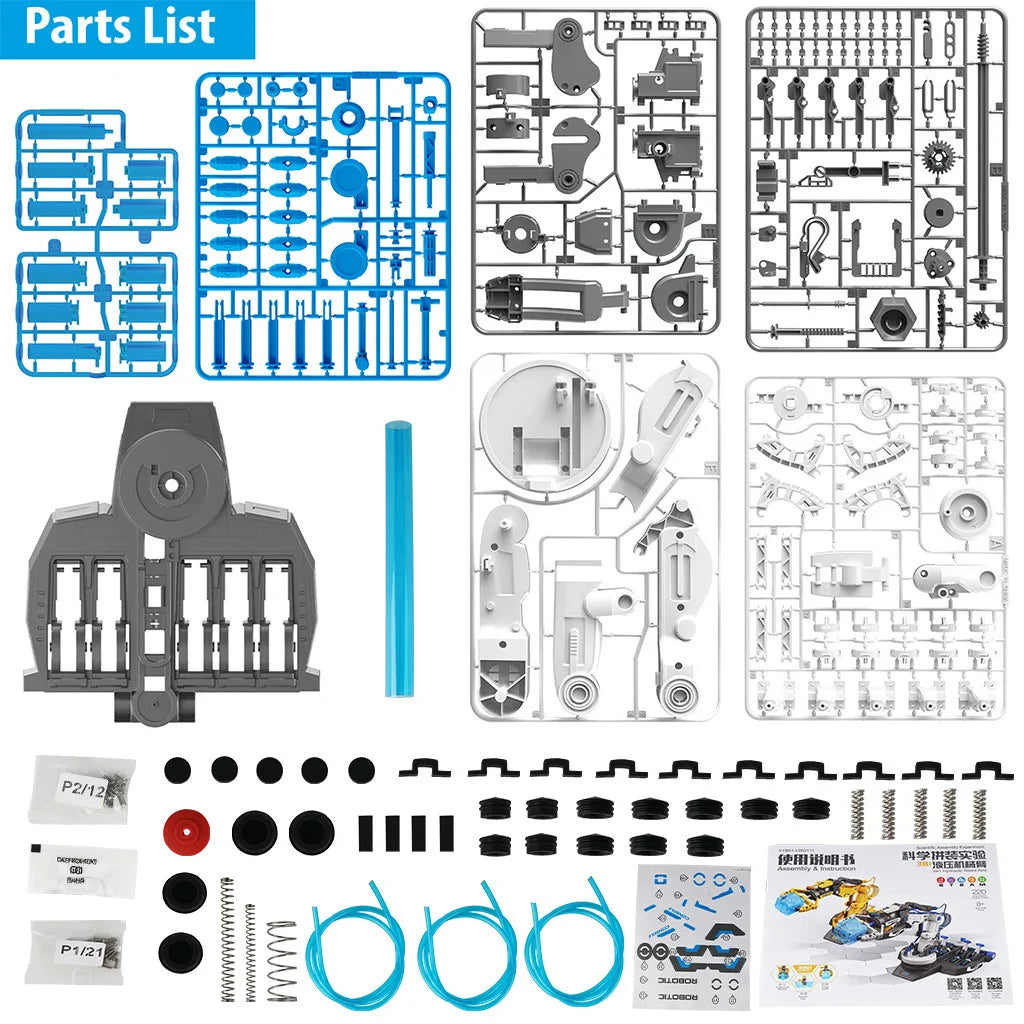 Hydraulic Robot Arm Construction Kit – 3-in-1 Educational Toy