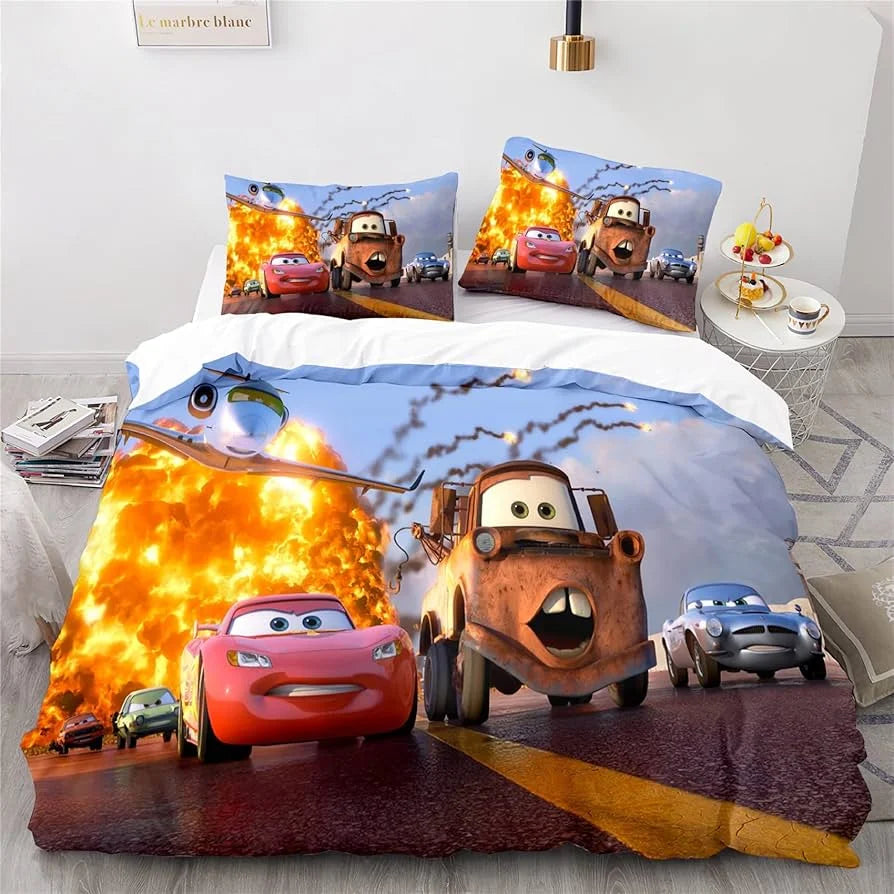 Cars Lightning McQueen Bedding Set – Fun and Comfortable Set for Kids