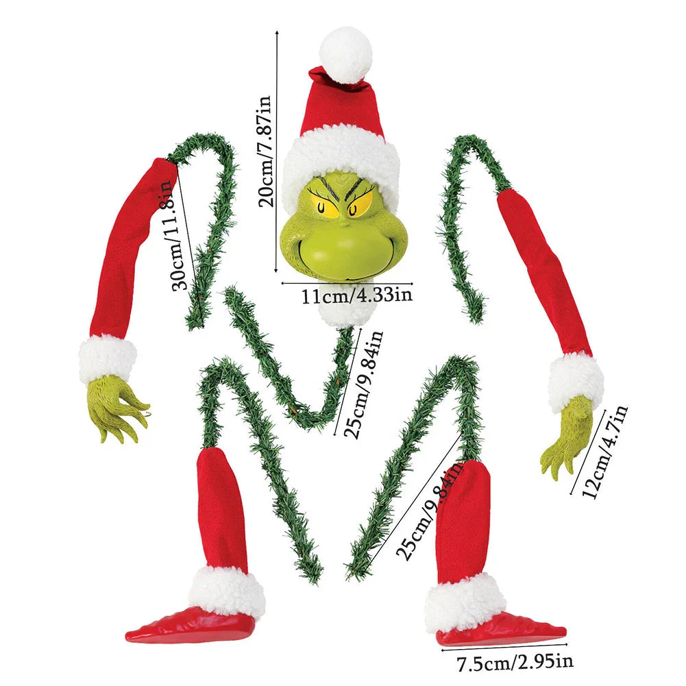 Grinch Christmas Decoration Doll - For Creative Holiday Joy
