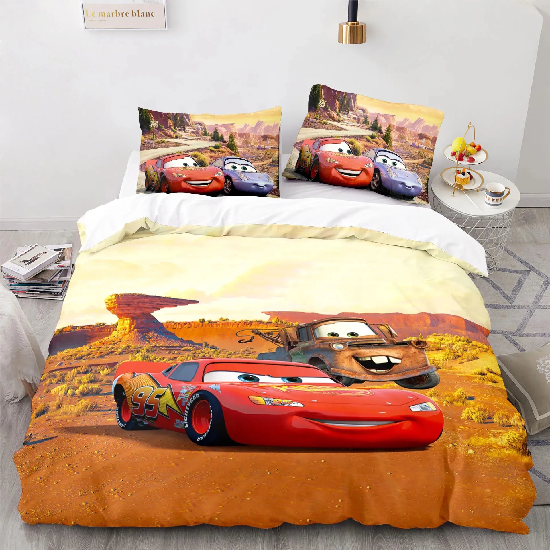 Cars Lightning McQueen Bedding Set – Fun and Comfortable Set for Kids