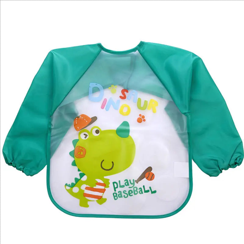 Mila Protective Children's Apron - Waterproof Long Sleeves for Eating and Painting