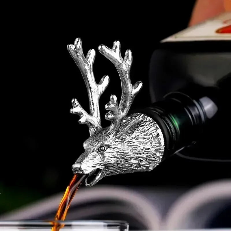 Deer Head Wine Pourer - Elegant and Functional