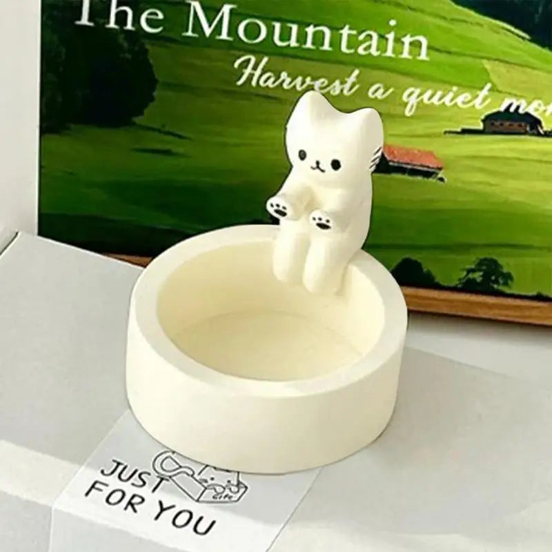 Cat Candle Holder - Charming Holder with Cute Cat for Cozy Moments