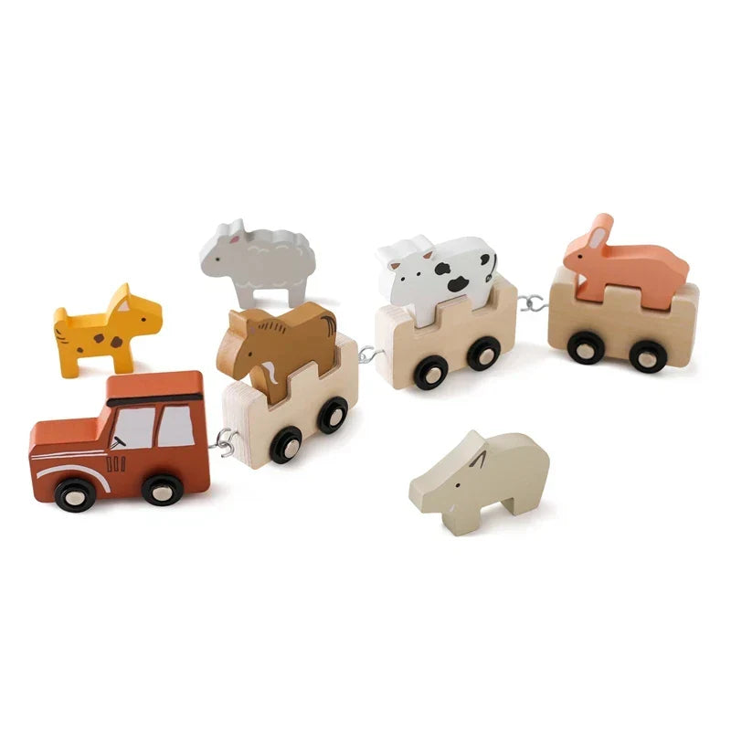 Creative Wooden Train – For Educational Play Fun