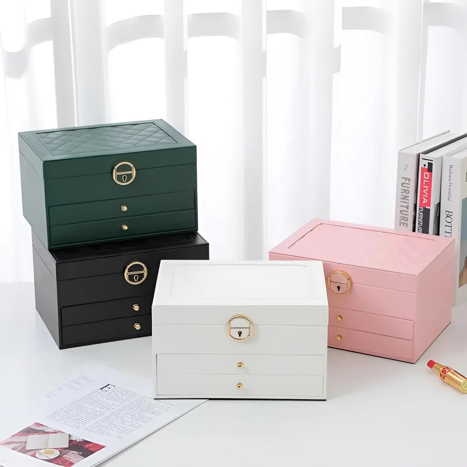 Luxury Multi-Layer Jewellery Box – Stylish & Durable Organiser