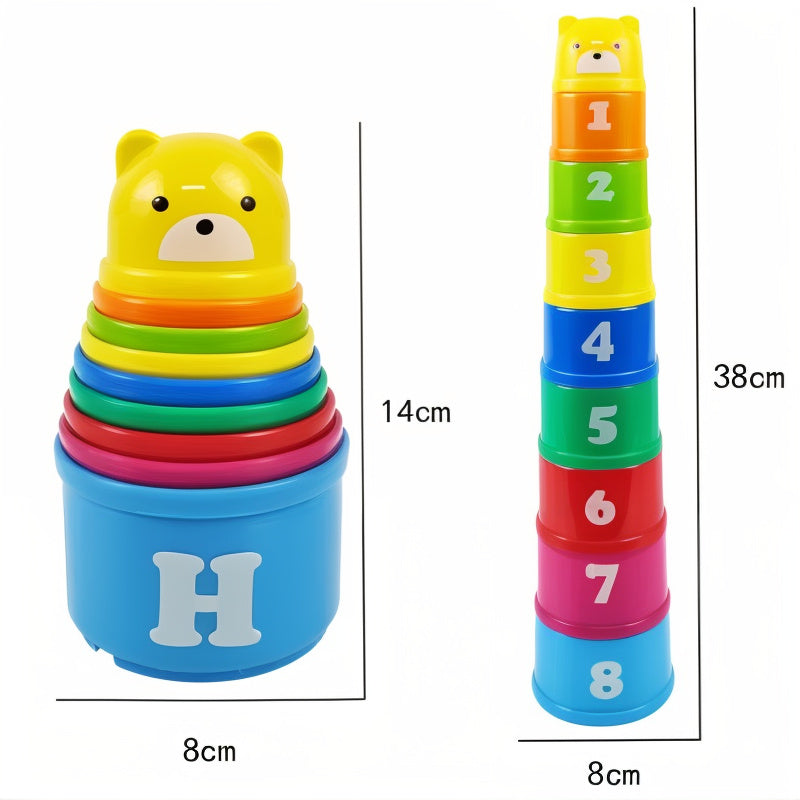 Educational Stacking Cups Toy - For Creative and Interactive Play Experiences