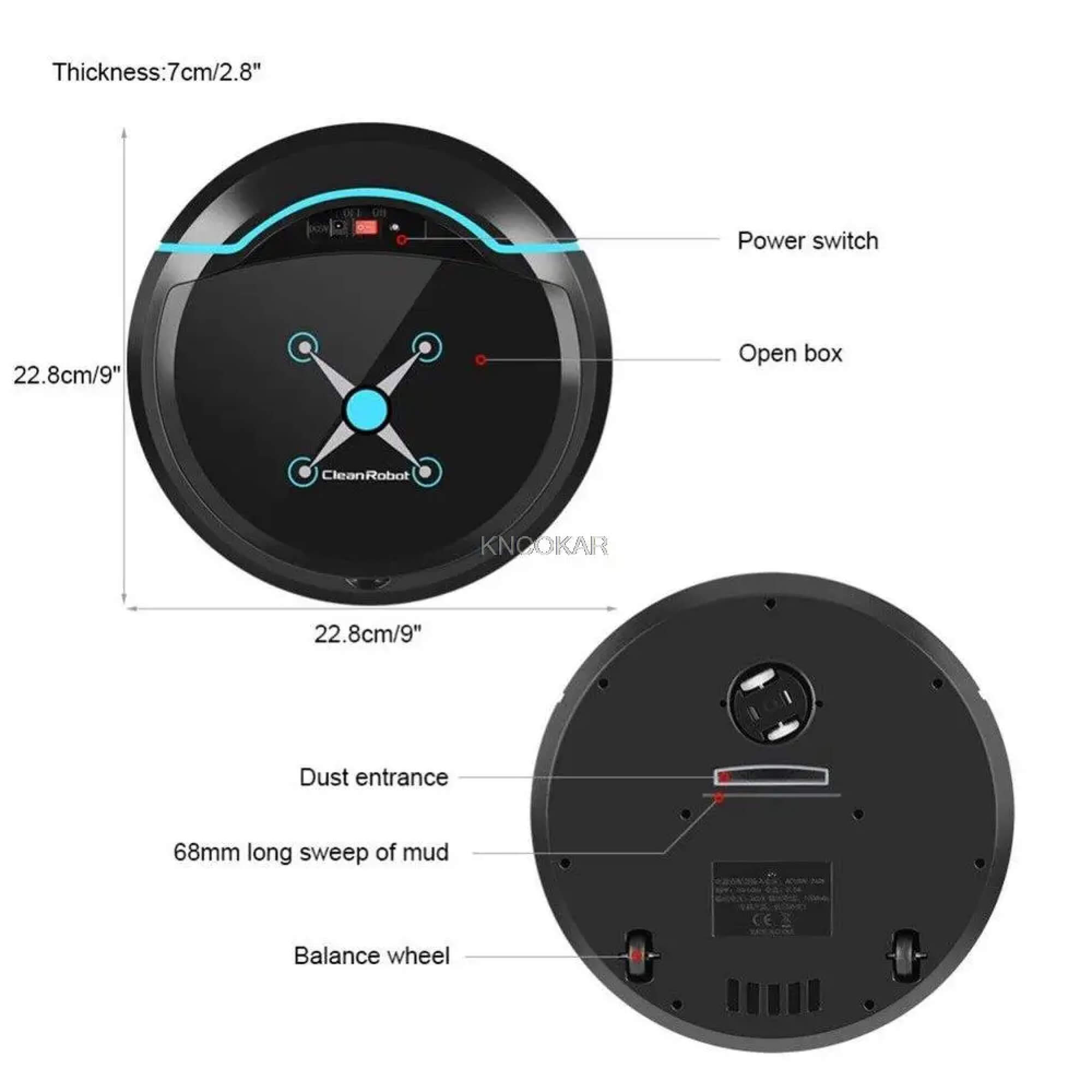 CleanBot Robot Vacuum Cleaner – Smart and Autonomous Cleaning