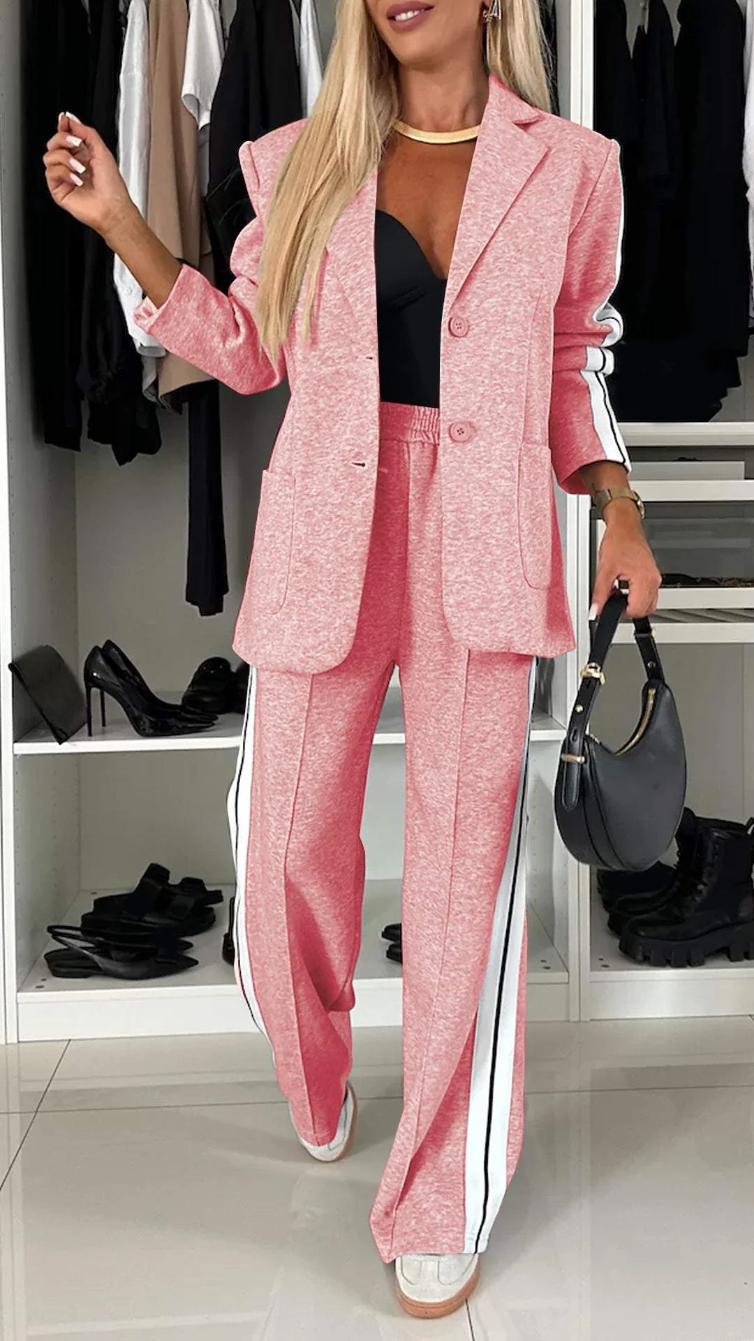 Urban Luxe Women's Suit - Sporty and Chic in One