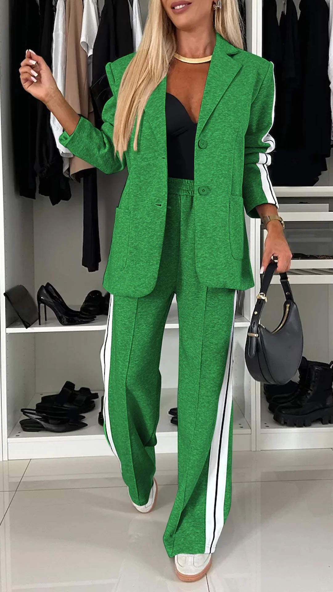 Urban Luxe Women's Suit - Sporty and Chic in One