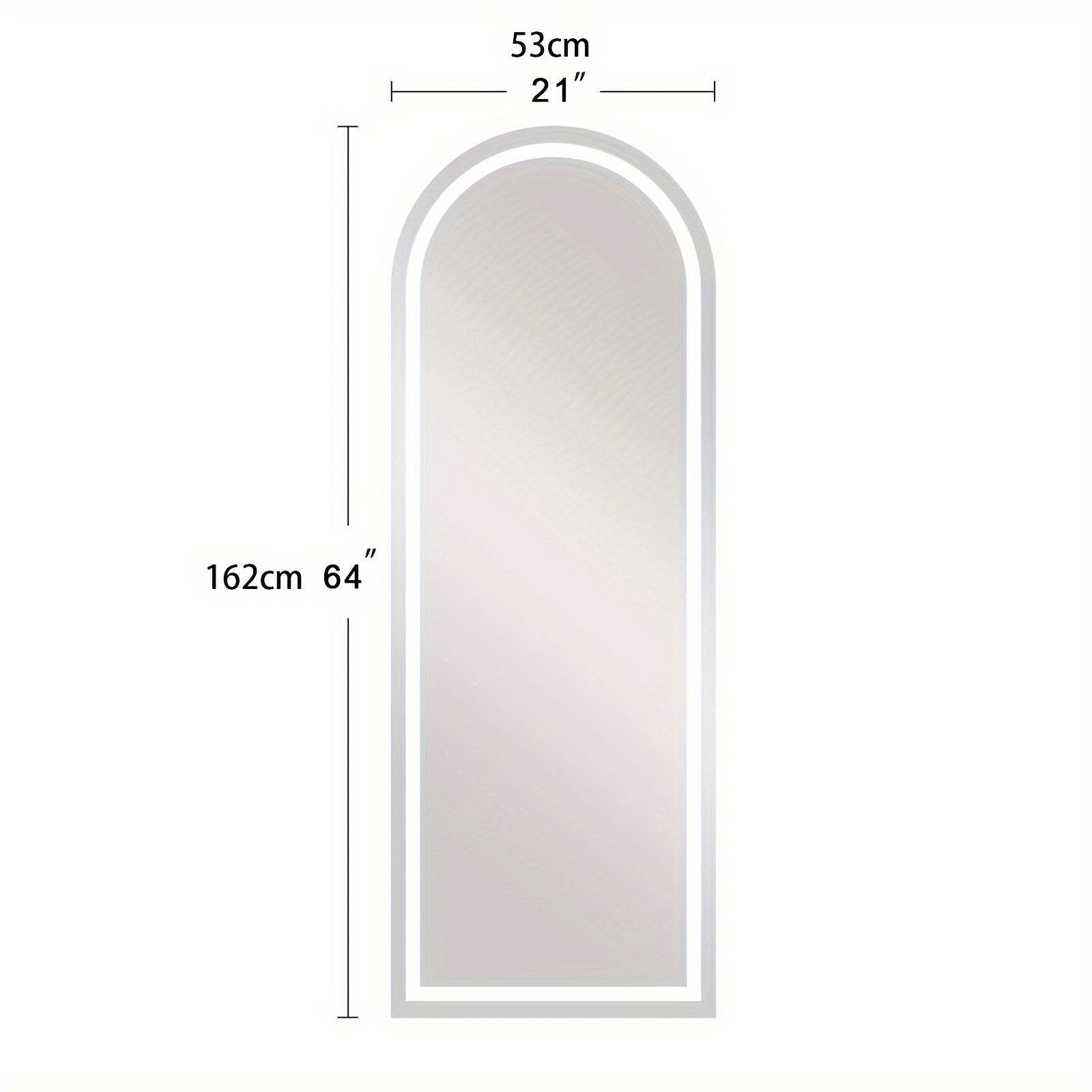 Curved Full-Length Mirror – Stylish and Functional