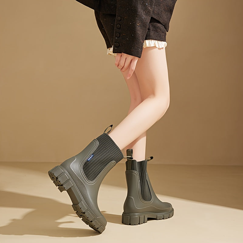 Urban Storm Women's Rain Boots - Stylish and Waterproof for Any Weather