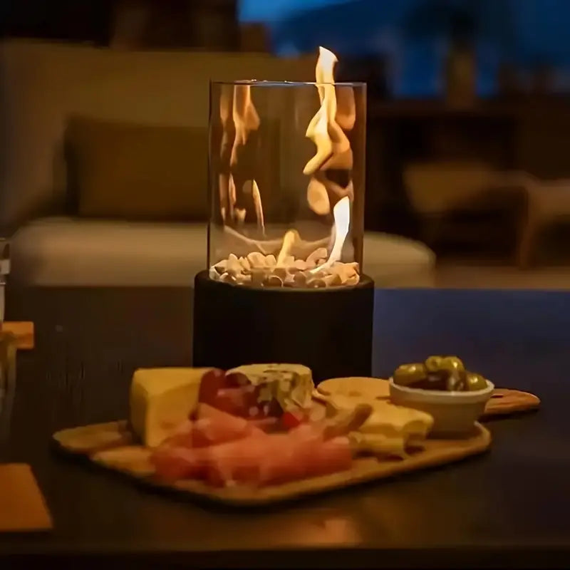 Luna Stylish Bio-Ethanol Tabletop Heater - Warmth and Atmosphere