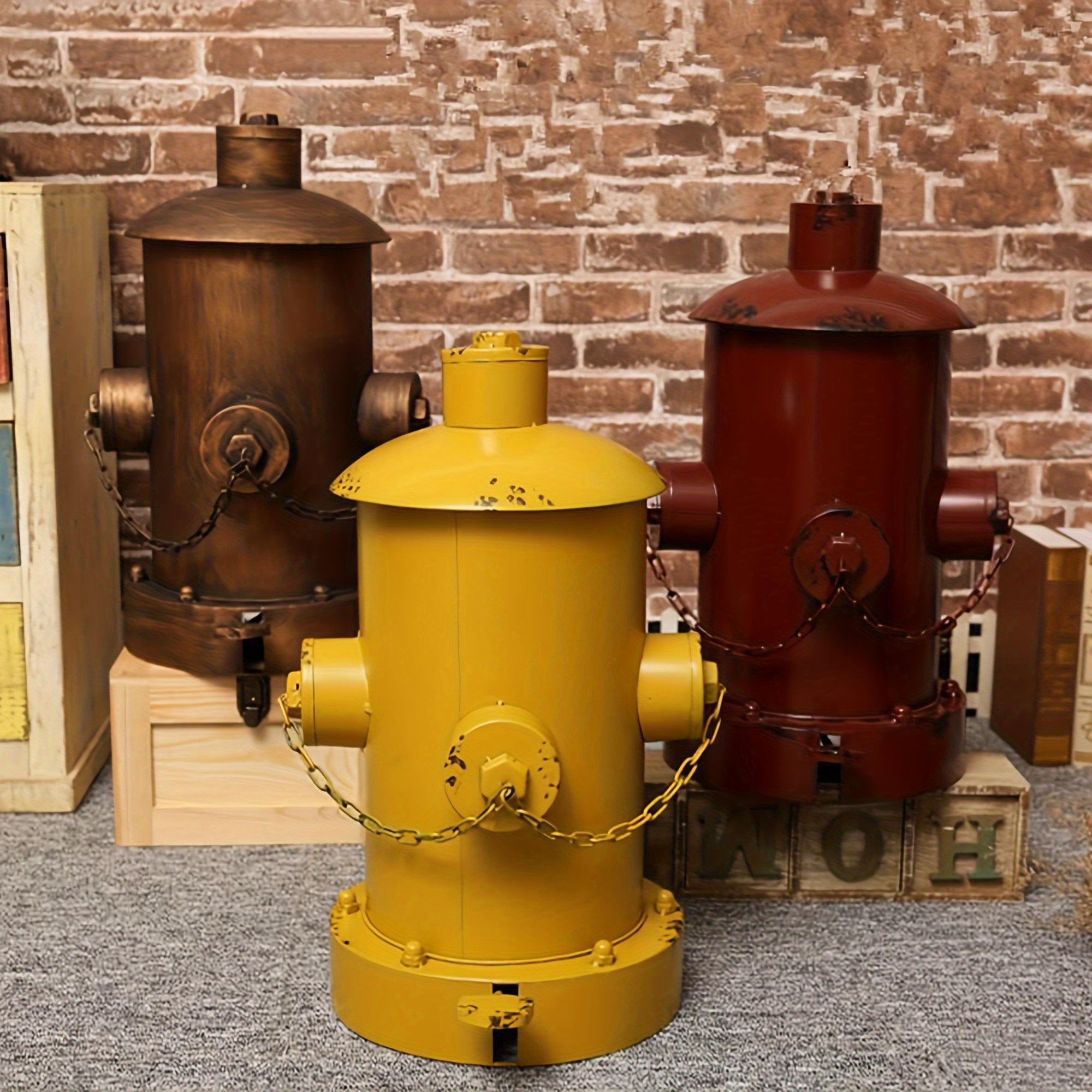 Vintage Fire Hydrant Trash Can - The Perfect Father's Day Gift for Home