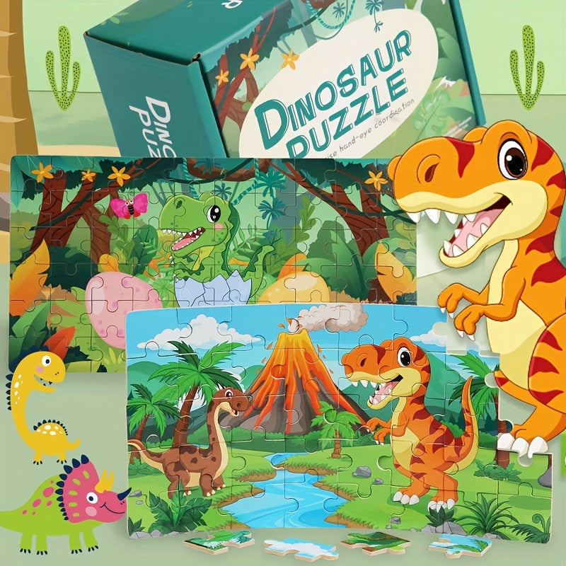 Educational Dinosaur Puzzle - For Creative Learning and Play Fun