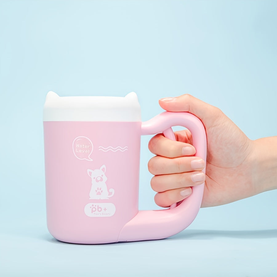 Silicone Dog Paw Cleaner Cup – Portable & Soft Bristle Foot Washer