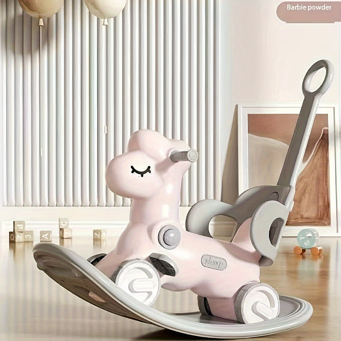 2-in-1 Baby Rocking Horse and Balance Bike - Safe and Fun Toy
