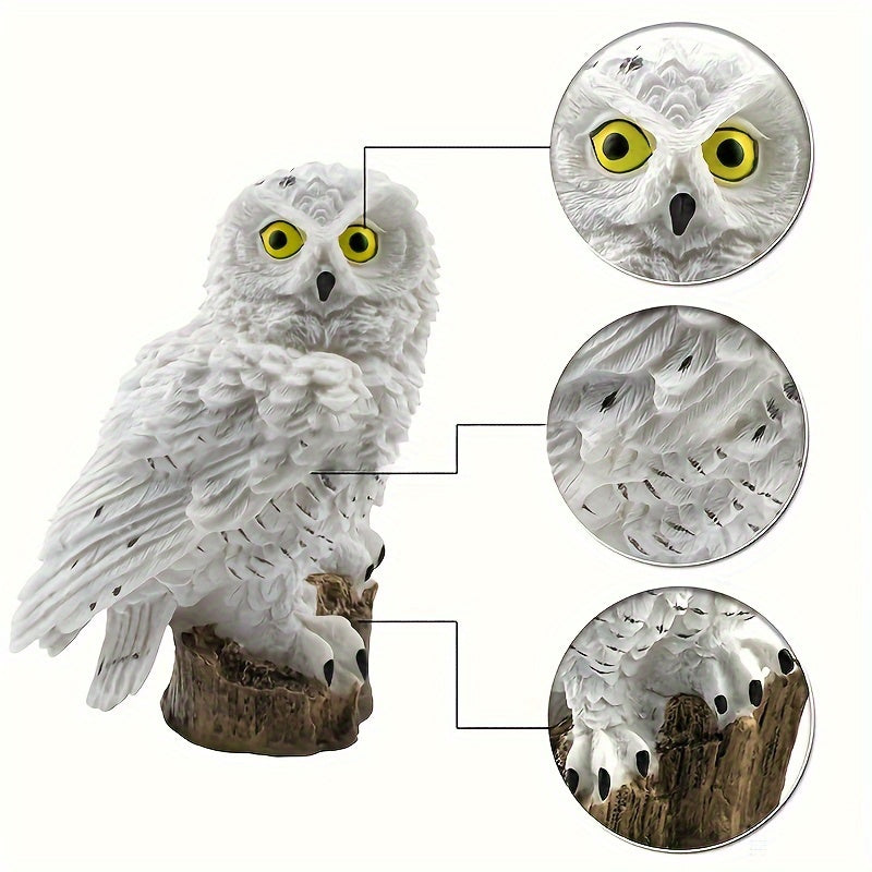 Solar LED Owl Garden Lamp – Realistic Ambient Lighting for Gardens and Pathways