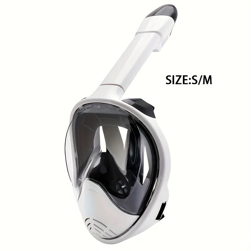 Full Face Snorkel Mask – 180° Panoramic View and Camera Mount for Perfect Underwater Experience